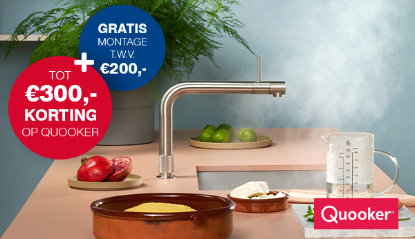 €300,- korting op een complete Quooker installatie!