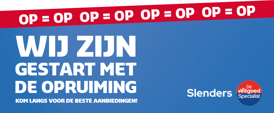 Wij zijn begonnen met de opruiming!