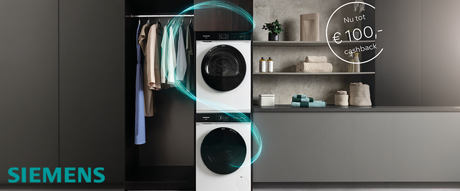 Siemens cashback actie wassen & drogen